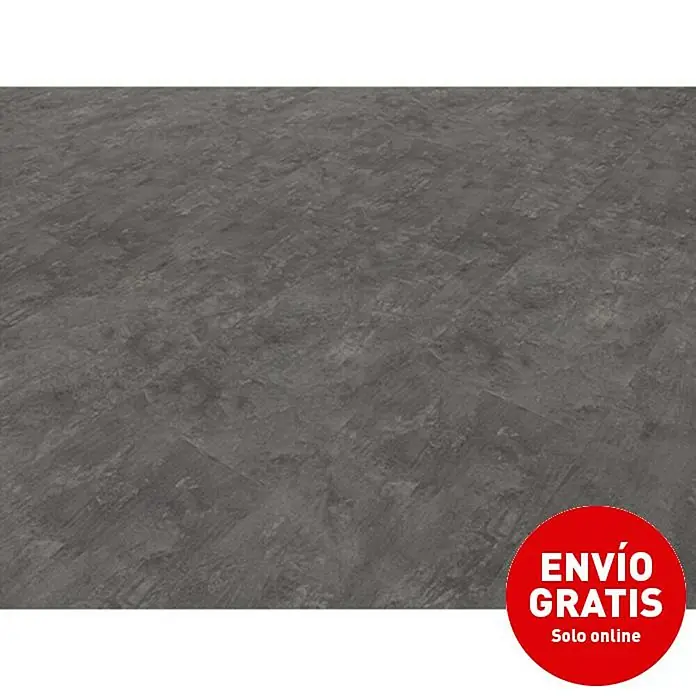 b!design Suelo de vinilo Tile Leon gris claro - 605 x 304,8 x 5 mm, Efecto de baldosa - Primer plano