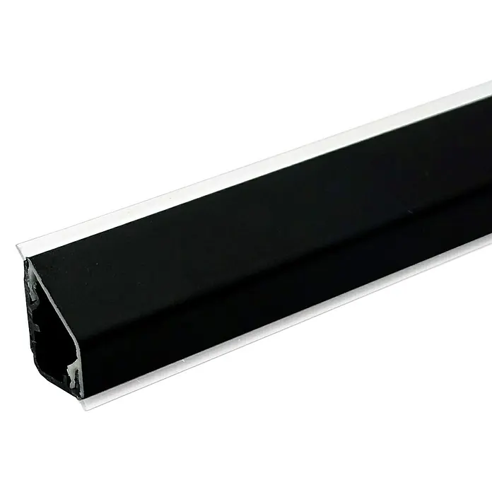 CUCINE Wandabschlussprofil Design 901 Black no Fingerprint - 64 x 1,6 x 2,4 cm - Detailaufnahme