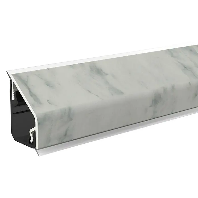 CUCINE Wandabschlussprofil Design 3570 Marmo Bianco - 300 x 1,6 x 2,4 cm - Detailaufnahme