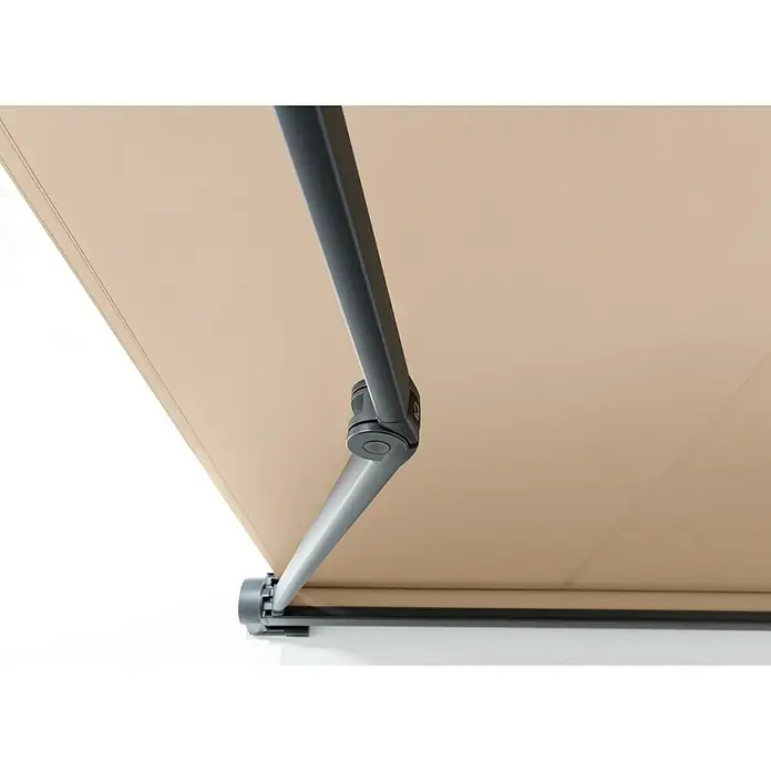 Sunfun Vollkassettenmarkise Elba - Beige, Farbe Gestell: Anthrazitgrau, Breite: 3,5 m, Ausfall: 3 m - Detailaufnahme