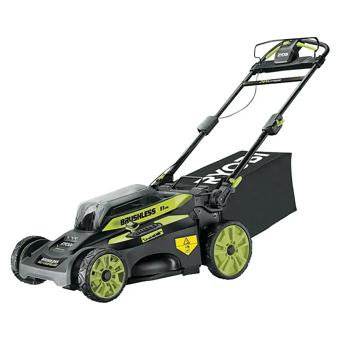 Ryobi Accu Grasmaaier RY36LMX51A-160 - 36 V, 1 accu, 6 Ah, Snijbreedte: 51 cm - Diagonaal zicht