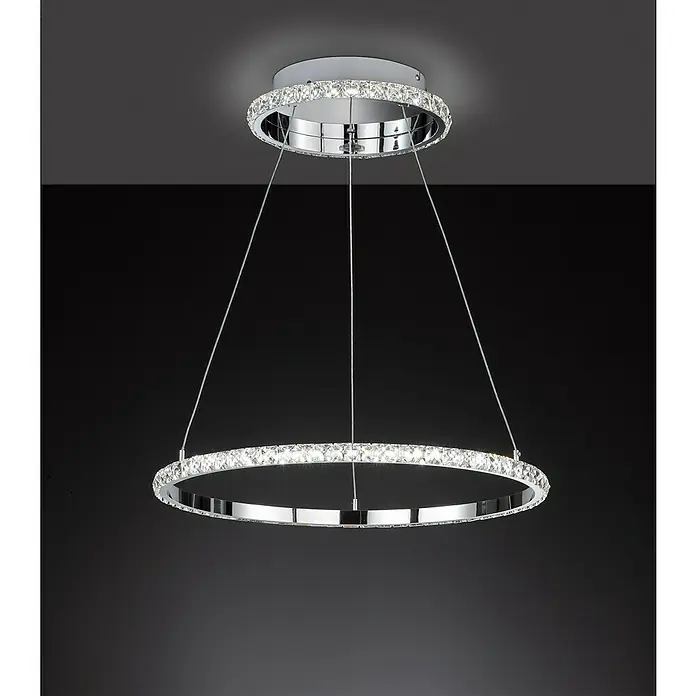 WOFI Harley LED-Pendelleuchte - 26 W, L x B x H: 60,5 x 60,5 x 150 cm, Warmweiß, 1 Stk. - Anwendungsbeispiel