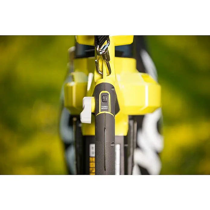 Ryobi ONE+ Akku-Laubsauger RBV1850 - 18 V, 1 Akku, Blasgeschwindigkeit: 201 km/h - Detailaufnahme