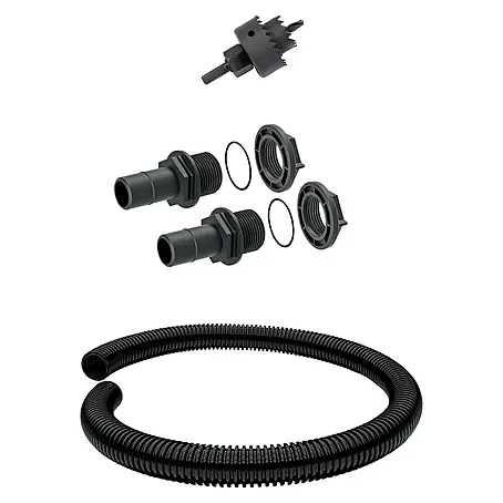 Regentonnen-Verbindungs-Set mit Schlauchstück