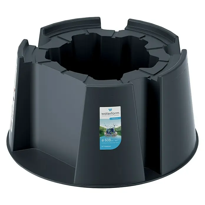 Regentonnensockel - Passend für: Regentonne Maze, Tube, Aquacan, Smooth, Peruno, Aqua Tower, Tower Stone - Vorderansicht