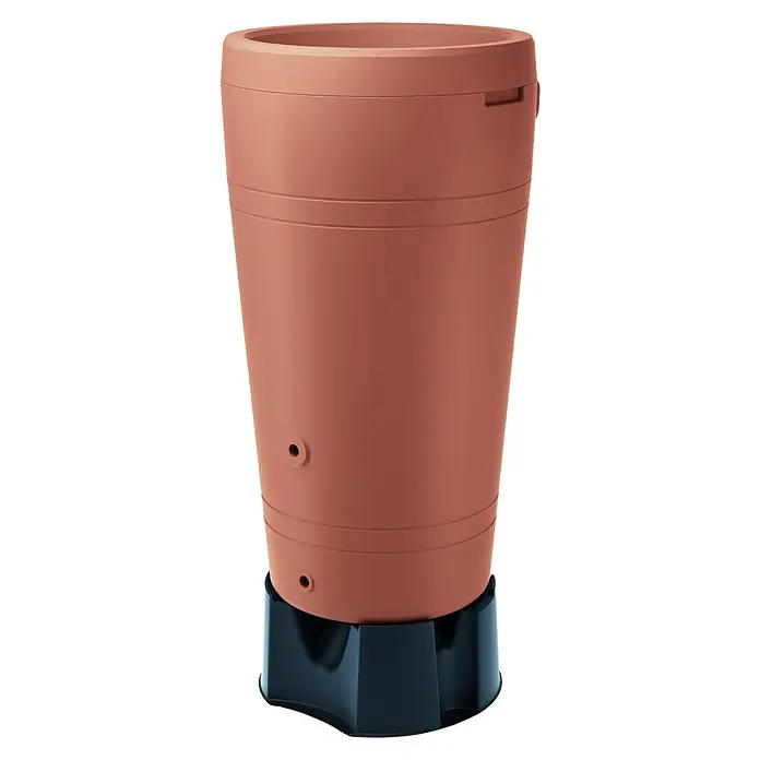 Regenspeicher Tube - 230 l, Terrakotta - Vorderansicht