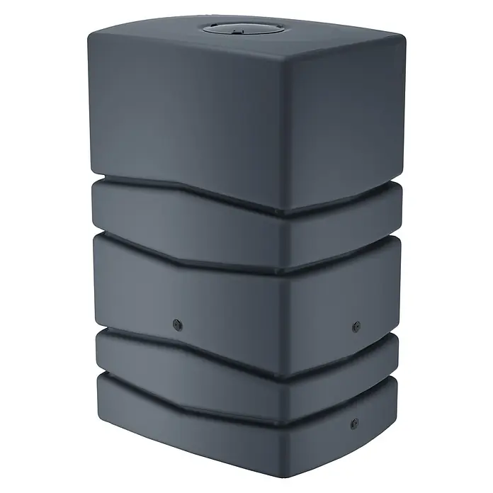 Regentonne Aqua Tower - 450 l, Anthrazit - Diagonale Ansicht