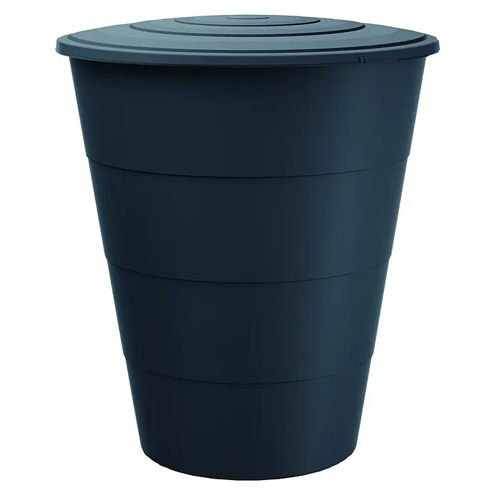 Regentonne Smooth - 210 l, Anthrazit - Vorderansicht