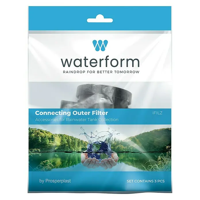 Regenwasserfilter - Passend für: Regentonne Maze, Tube, Aquacan, Smooth, Peruno, Aqua Tower, Tower Stone - Vorderansicht