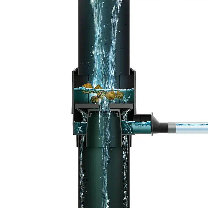 Regenwasserfilter - 8 -tlg., Passend für: Regentonne Maze, Tube, Aquacan, Smooth, Peruno, Aqua Tower, Tower Stone - Anwendungsbeispiel