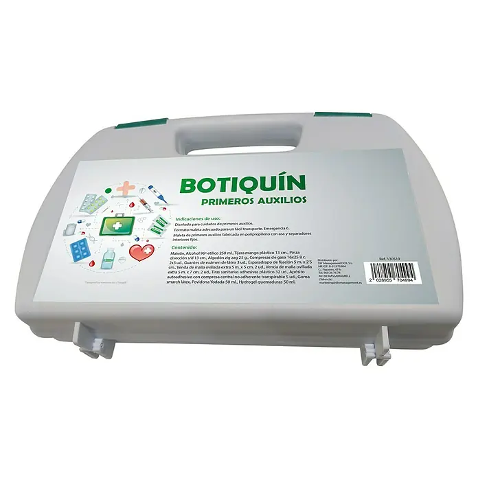 Botiquín de primeros auxilios - Blanco, Polipropileno - Vista descendente