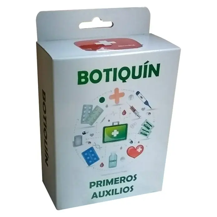 Botiquín de primeros auxilios - Rojo, Nylon - Vista angular
