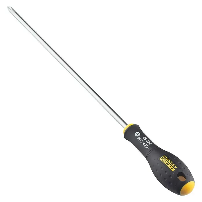 Stanley FatMax Schraubendreher - PH 2, Klingenlänge: 250 mm - Diagonale Ansicht