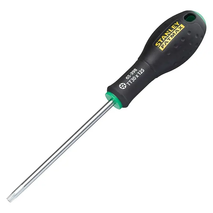 Stanley FatMax Schraubendreher - TX 30, Klingenlänge: 125 mm - Diagonale Ansicht