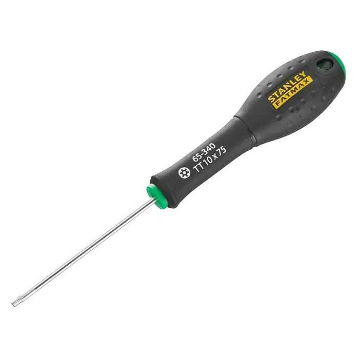 Stanley FatMax Schraubendreher - TX 10, Klingenlänge: 75 mm - Diagonale Ansicht