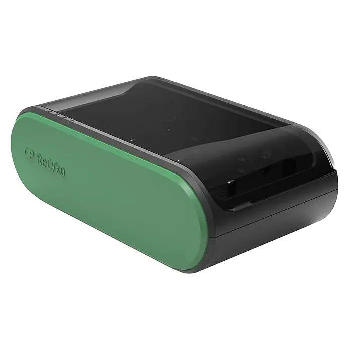GP ReCyko Batterijoplader - Passend bij: AA, AAA, C, D & 9V - Diagonaal zicht