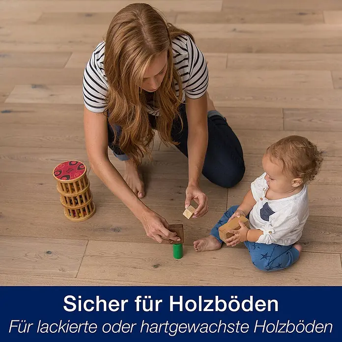Bona Spray Mop für Holzfußböden - Mikrofaser, 1 x Bona Spray Mop, 1 x Bona Spray Mop Refiller (Kartusche), 1 x Bona Mikrofaser-Reinigungspad - Anwendungsbeispiel