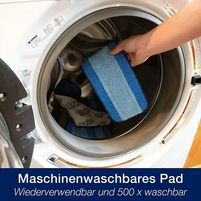Bona Spray Mop für Holzfußböden - Mikrofaser, 1 x Bona Spray Mop, 1 x Bona Spray Mop Refiller (Kartusche), 1 x Bona Mikrofaser-Reinigungspad - Anwendungsbeispiel
