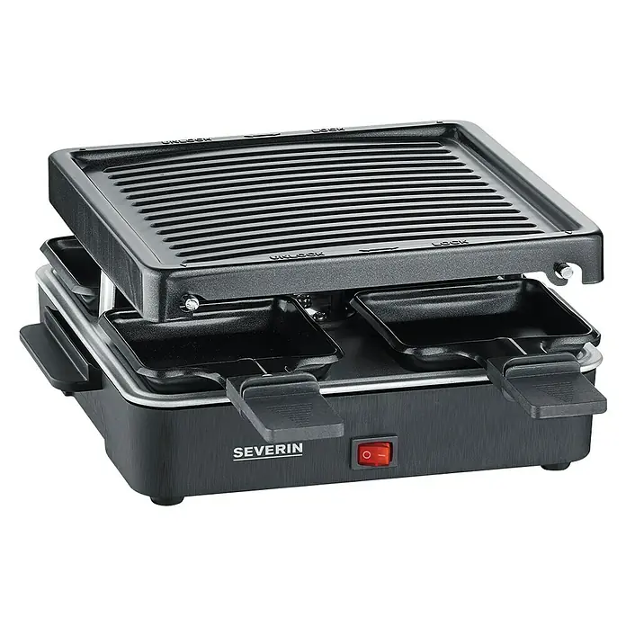 Severin Električni roštilj RG 2370 - 600 W, Dimenzija rešetke za pečenje: 40 x 26 x 12.2 cm - Dijagonalni pogled