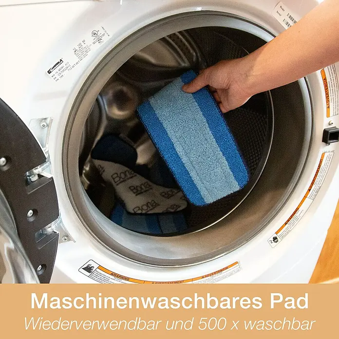 Bona Spray Mop für geölte Holzfußböden - 1 x Spray Mop, 1 x nachfüllbare Kartusche mit 850 ml Reinigungsmittel, 1 x Microfaser-Reinigungspad - Anwendungsbeispiel