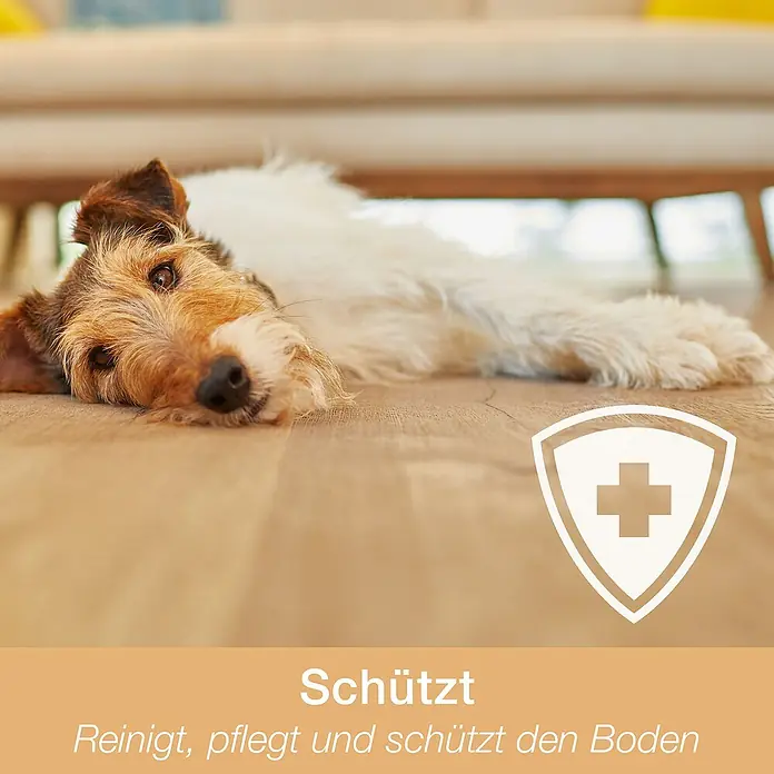 Bona Spray Mop für geölte Holzfußböden - 1 x Spray Mop, 1 x nachfüllbare Kartusche mit 850 ml Reinigungsmittel, 1 x Microfaser-Reinigungspad - Anwendungsbeispiel