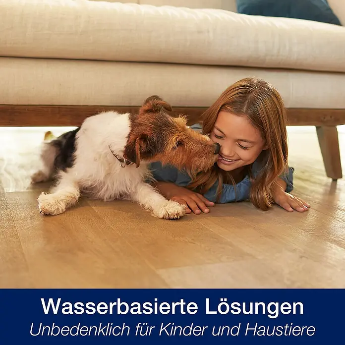 Bona Parkettreiniger - 0,85 l, Sprühreiniger-Kartusche - Anwendungsbeispiel