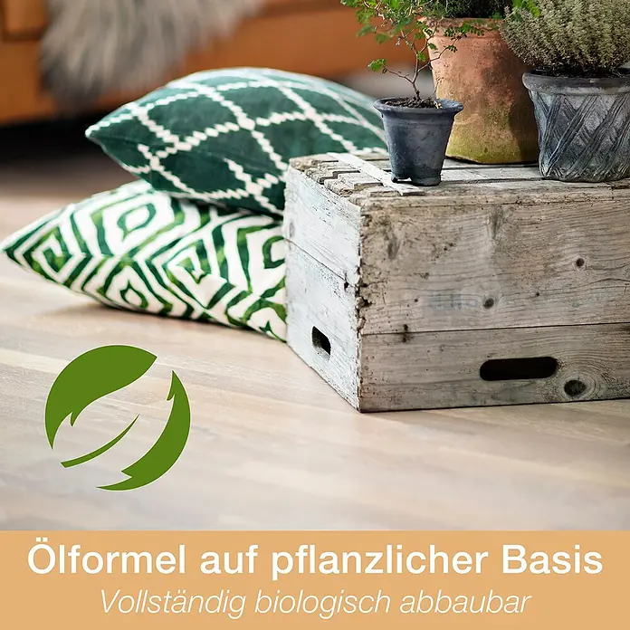 Bona Spray Mop für geölte Holzfußböden - 1 x Spray Mop, 1 x nachfüllbare Kartusche mit 850 ml Reinigungsmittel, 1 x Microfaser-Reinigungspad - Anwendungsbeispiel