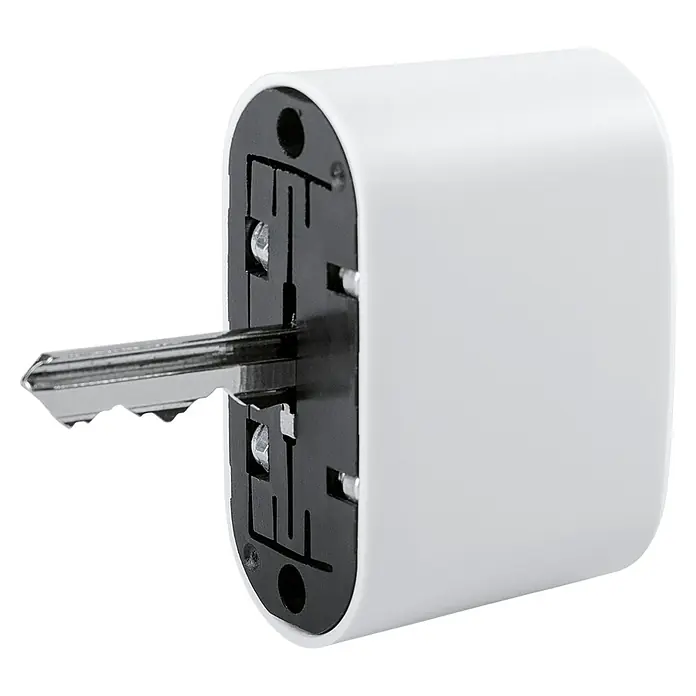 Homematic IP Sensor für Türschloss HmIP-DLS - Batteriebetrieben - Diagonale Ansicht