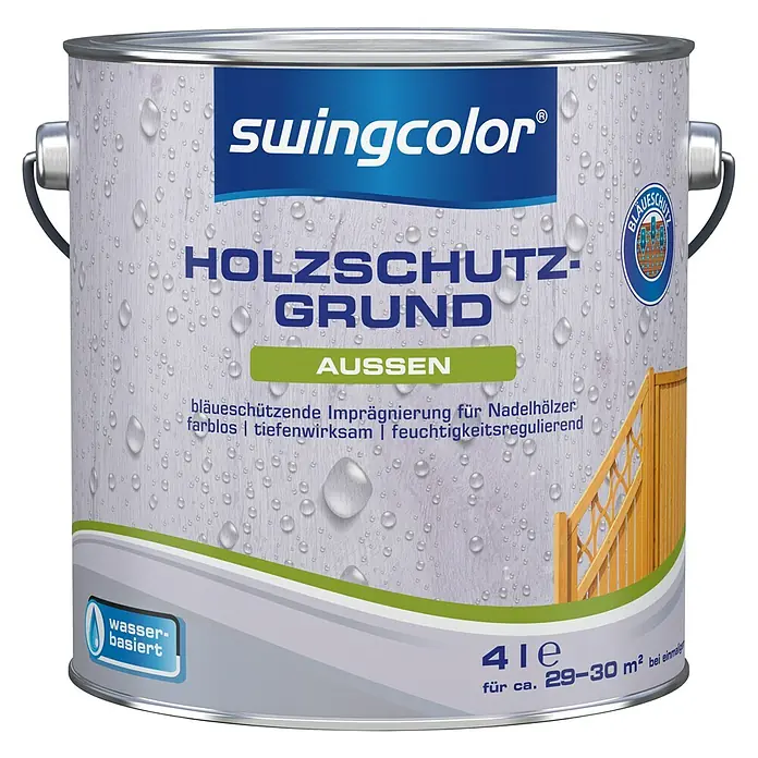 swingcolor Holzschutzgrund - Farblos, 4 l - Vorderansicht