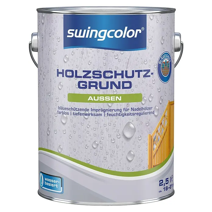 swingcolor Holzschutzgrund - Farblos, 2,5 l - Vorderansicht
