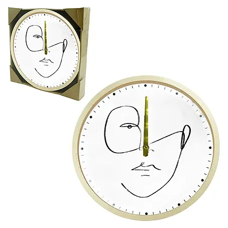 Wanduhr rund Face