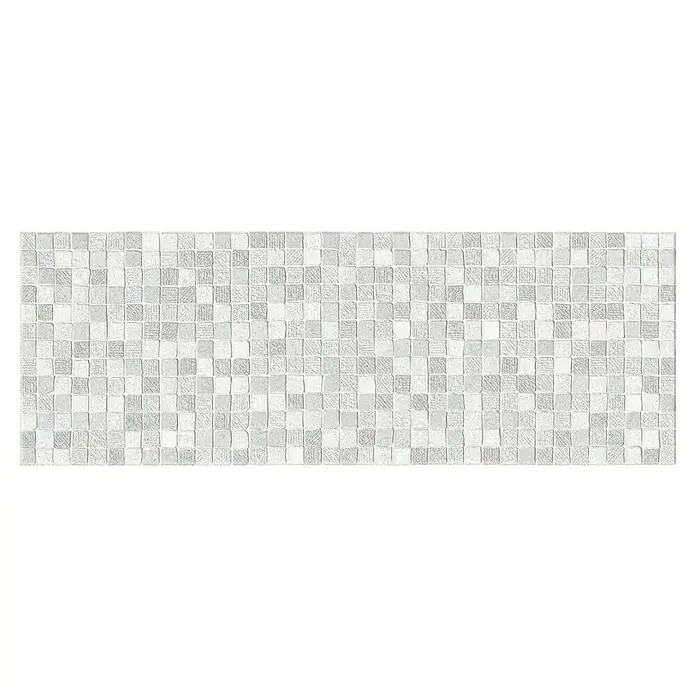 Revestimiento cerámico Thermes Decor - 25 x 70 cm, Blanco, Efecto cemento - Vista superior