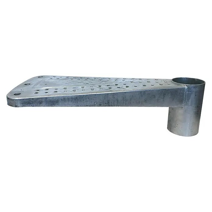 Dolle Außenspindeltreppe Gardenspin - Durchmesser: 125 cm, Geschosshöhe: 246 cm - 282 cm, Anzahl Steigungen: 12 Stk. - Linke Seitenansicht