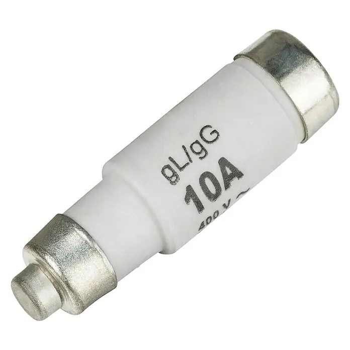 Neozed-Sicherung - 10 A, 400 V/AC, 250 V/DC, D01, E14, 10 Stk. - Diagonale Ansicht