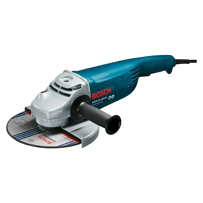 Bosch Professional Kutna brusilica GWS 2200-230 H - 2.200 W, Promjer rezne ploče: 230 mm, Broj okretaja pri praznom hodu: 8.500 okr/min - Dijagonalni pogled