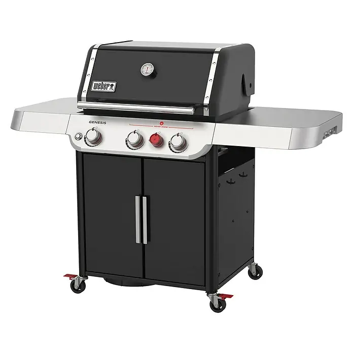Weber Gasgrill Genesis E-325 S - Anzahl Brenner: 3, Hauptgrillfläche: 68 x 48 cm, 11,4 kW - Diagonale Ansicht