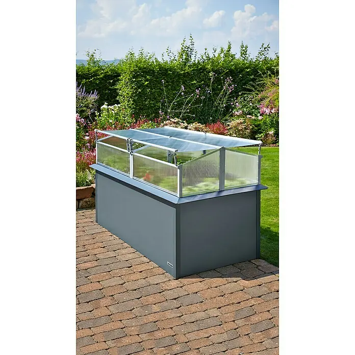 Gardol Hochbeet - L x B x H: 2 x 1 x 0,76 m, Stahl, Anthrazit - Stimmungsaufnahme