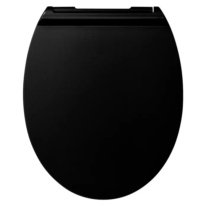 Poseidon WC-Sitz Montreal - Mit Absenkautomatik, Duroplast, Schwarz - Draufsicht