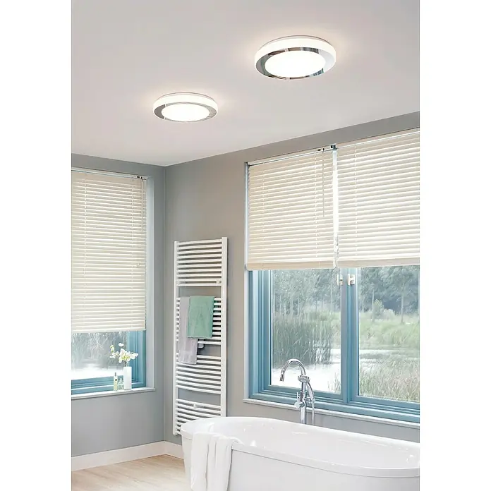 Eglo LED zidna i stropna svjetiljka Capri - 11 W, Krom-bijela - Živopisni prikaz