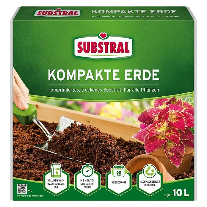 Substral Spezialerde Kompakte Erde - 10 l - Vorderansicht