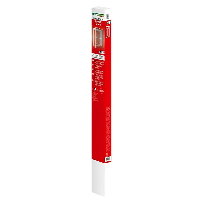 Windhager Insektenschutz-Türrahmen Basic - B x H: 100 x 210 cm, Weiß - Diagonale Ansicht
