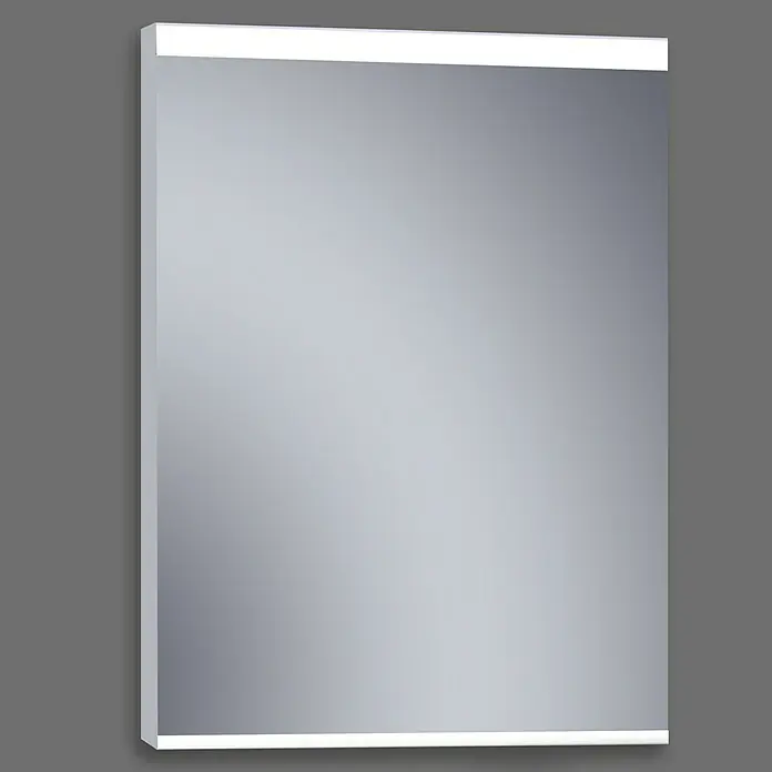 Espejo con luz LED París - 60 x 80 cm, Acero - Foto ambiente