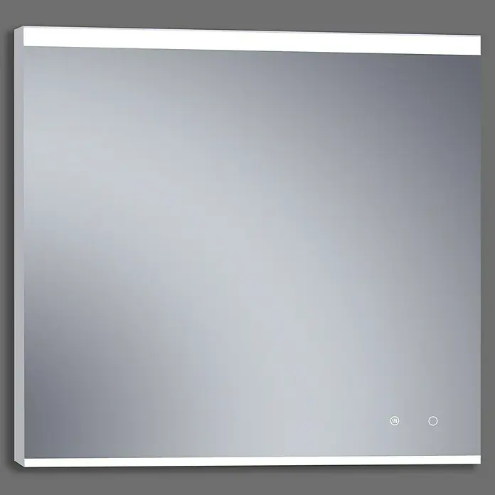 Espejo con luz LED París Plus - 100 x 80 cm, Sensor antivaho, Acero - Producto en uso