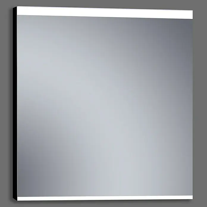 Espejo con luz LED París - 80 x 80 cm, Negro - Producto en uso