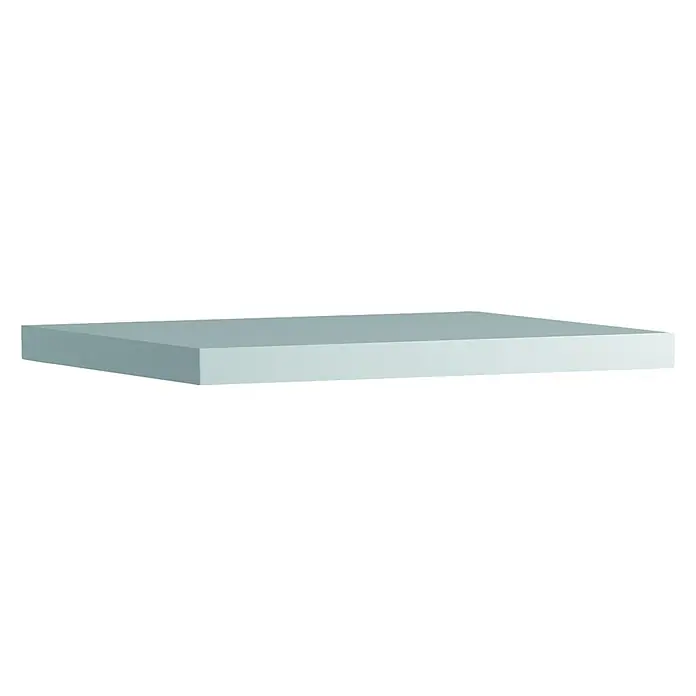 Encimera para lavabo Atlantis - L x An x Al: 46 x 60 x 3 cm, Blanco - Vista angular