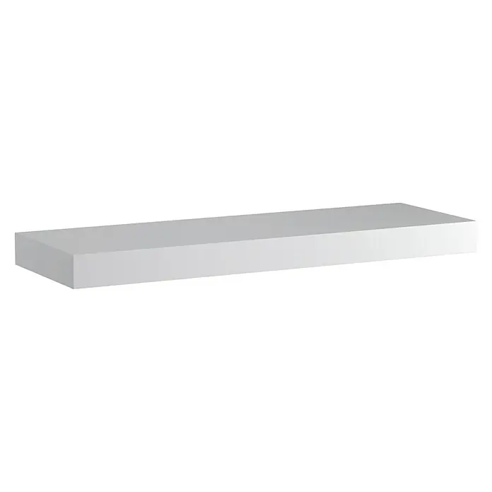 Encimera para lavabo Noa - 46 x 140 x 10 cm, Blanco - Vista angular