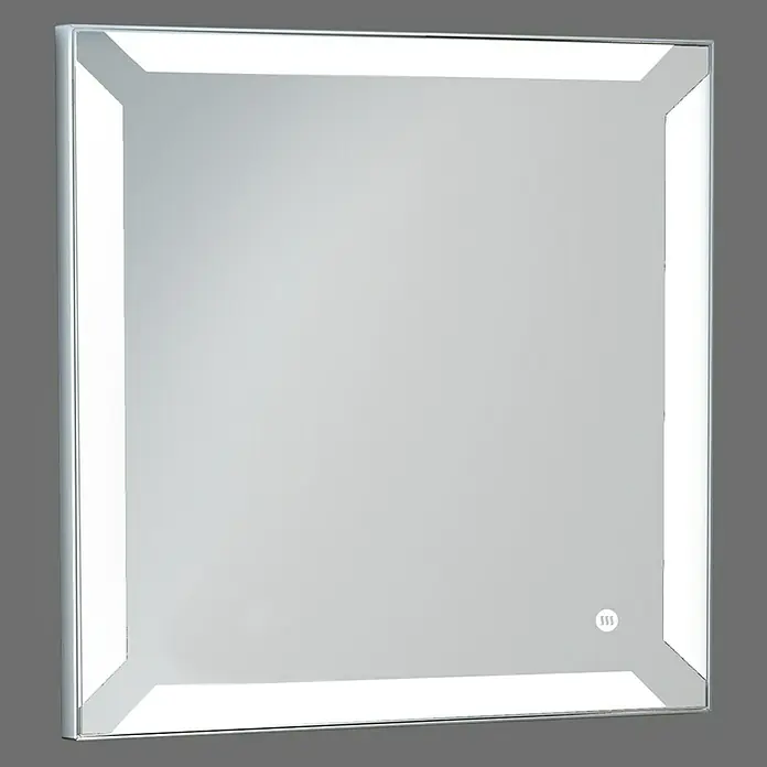 Espejo con luz LED Anouk - 80 x 80 cm, Sensor antivaho - Foto ambiente