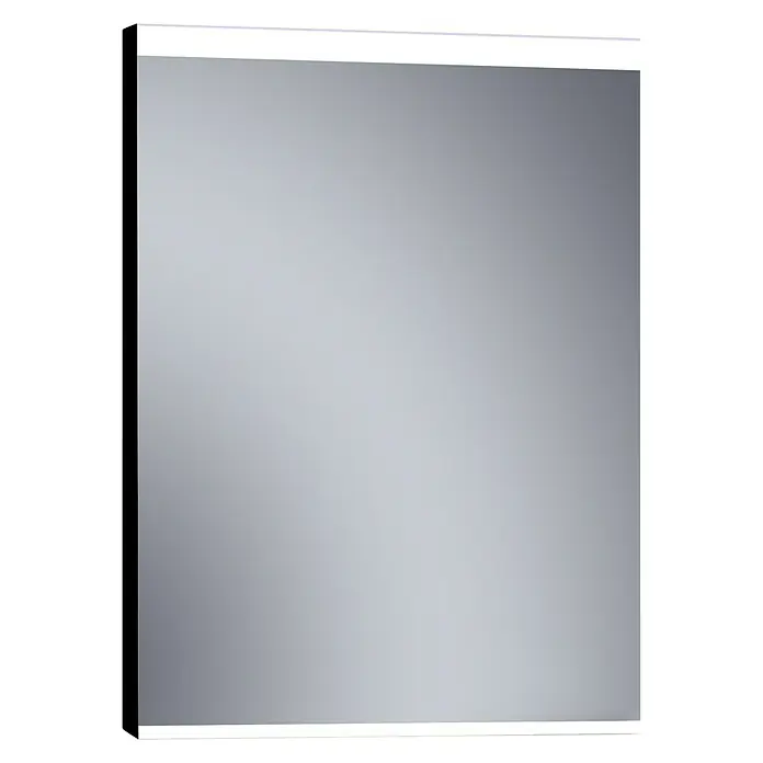 Espejo con luz LED París - 60 x 80 cm, Negro - Vista angular