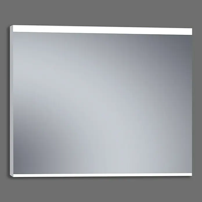 Espejo con luz LED París - 120 x 80 cm, Acero - Foto ambiente