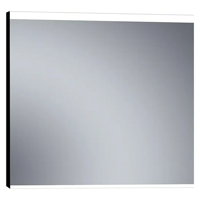 Espejo con luz LED París - 100 x 80 cm, Negro - Vista angular